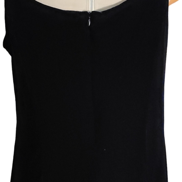 Vintage Set Another Thyme Black Velvet Embellished Dress w Jacket Sz 18 - Picture 8 of 11